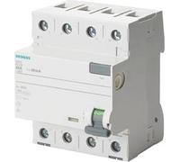 Disjoncteur différentiel Siemens, 4 pôles, type F, à déclenchement rapide, 40 A, 30 mA, 1 pièce.