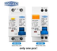 Disjoncteur différentiel TOMZN TPNL DPNL 230V 1P+N, protection contre les surintensités et les fuites de courant, RCBO MCB