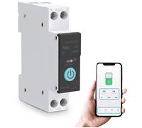Disjoncteur DIN intelligent WiFi 16A 1P+N ZigBee/SmartMesh - Télécommande et contrôle via application