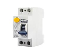 Disjoncteur Disjoncteur À Courant Différentiel Résiduel MCB 2P, Rail DIN RCCB RCD 30mA 300mA 4P, Fuite La Terre 16A 25A 40A Rccb Type AC(2,80A 300mA)