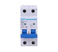 Disjoncteur Disjoncteur MCB DC À Rail DIN NB1-63DC 1P 2P 4P DC500V 6KA C1A 2A 3A 4A 5A 6A 10A 16A 20A 25A 32A 40A 50A 63A Mini(2P DC500V,32A)