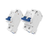 disjoncteur, Disjoncteur monophasé 1P/2P 6A 10A 16A 20A 25A 32A 40A 50A 63A 120/240V, montage sur rail DIN, interrupteur de déconnexion CA(10a,1P 2pcs)