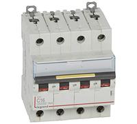 Disjoncteur DX³ 10000-16kA - 4P - 400V~ - 16A - courbe C - 4 modules
