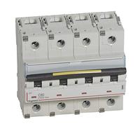Disjoncteur DX³ 10000-16kA - 4P - 400V~ - 80A - courbe C - 6 modules