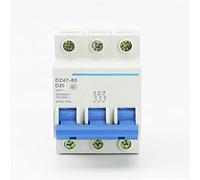 Disjoncteur DZ47-60 3P AC 230/400V, disjoncteur d'usine de Type D, 1 pièces(50A)