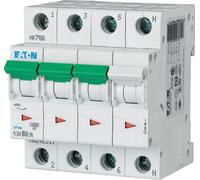 Disjoncteur Eaton 10 kA B 6 A/3 pôles + N 4TE Eaton PLSM-B6/3N-MW, 1 pièce.