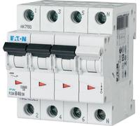 Disjoncteur Eaton 10 kA C 40 A/3 pôles + N 4 TE Eaton PLSM-C40/3N-MW, 1 pièce.