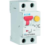 Disjoncteur Eaton FI/LS type A 10 kA C 10 A/1 pôle + N/30 mA 2TE Eaton, 1 pièce.