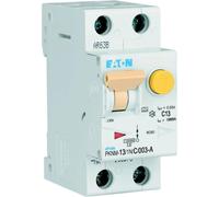 Disjoncteur Eaton FI/LS type A 10 kA C 13 A/1 pôle + N/30 mA 2TE Eaton, 1 pièce.