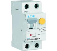 Disjoncteur Eaton FI/LS type A 10 kA C 16 A/1 pôle + N/30 mA 2TE Eaton, 1 pièce.