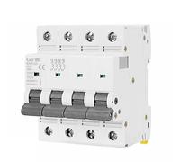 Disjoncteur électrique CA 4 pôles GYM9-125 80 A 100 A 125 A 4P largeur 71,2 mm 400 V 6 KA(125A)