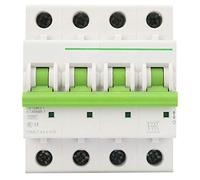 Disjoncteur Electrique Type C Disjoncteur Miniature 4 Pôles TOMC7-63 4P Protection contre Fuites Mini Disjoncteur 4P(25A)