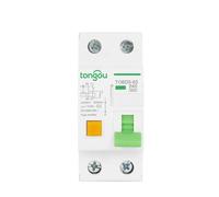 Disjoncteur électromagnétique à courant résiduel de Type A courbe B RCBO 6KA 1P + N 16A 40A avec Protection contre les surintensités et les fuites(B16)