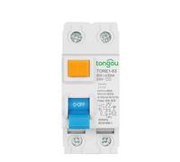 Disjoncteur électromécanique à courant résiduel, 2P 16A 63A 10mA 30mA 100mA 6KA RCCB RCD 230V, disjoncteur différentiel, interrupteur de sécurité(2Pole 30mA,63A)