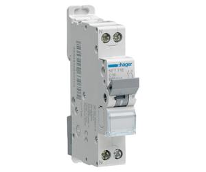 Disjoncteur Hager 1p+n 20a Protection Surcharge Et Court-circuit 1p+n 20a Courbe D - Hager