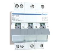 Hager Disjoncteur NFT832 3P+N Courbe C 32 A 6-10 kA 3 modules