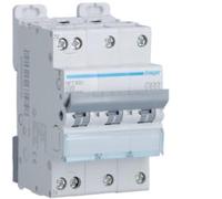 disjoncteur hager - 3 pôles + neutre - 40a - 6ka - courbe c - vis / vis