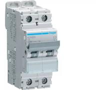 Disjoncteur HAGER NCN204, bipolaire, C4A, 10 kA, 2 M