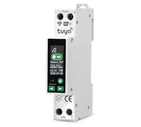 Disjoncteur intelligent WiFi, compatible Tuya, montage sur rail DIN, 63A, avec écran LCD
