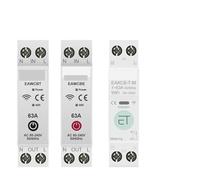 Disjoncteur Intelligent WiFi MCB 1P+N 63A Relais Temporisé Compteur D'énergie KWh Protection De Courant De Tension Télécommande(EWeLink Single,16A)