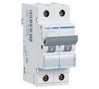 Disjoncteur magnétique automatique 2P, 16A, courbe C, 6kA
