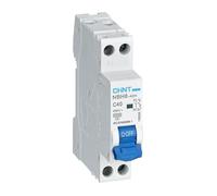 Disjoncteur magnétothermique compact Chint 1P+N 1 module 40A 6kA - 190262