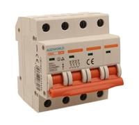 Disjoncteur magnétothermique triphasé 4P 20A C20, courbe C 6kA, 4 modules DIN 380V AC, certifié IEC60898-1, série SB6L