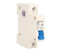 Disjoncteur Mcb 1P 20A 230V 400V, montage sur rail DIN pour la maison | Disjoncteur, coque en nylon PA66, surcharge et court-circuit, utilisation pour l'éclairage domestique, rail DIN
