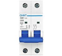 Disjoncteur MCB NB1-63 2P C6 6kA DB 179667 CHINT