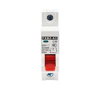 Disjoncteur Miniature 250V DC, 1P 50A Disjoncteur de Sécurité, Interrupteur D'air de Protection Contre Les Surcharges à Montage Sur Rail pour Lignes D'éclairage Résidentiel Système PV Solaire