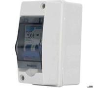Disjoncteur Miniature 2P 16A 1000V, Interrupteur de Déconnexion étanche DC avec Boîtier étanche IP65 pour Système PV Panneau Solaire