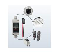 Disjoncteur Miniature 2P 16A avec Boîtier de Distribution Étanche IP65, Sectionneur PV 500 V CC