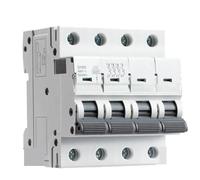 Disjoncteur miniature à rail DIN GYM9 4P MCB 6KA avec capacité de coupure 6A-63A AC Type Direct CB(6A)