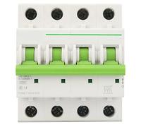 Disjoncteur Miniature, AC 380V 415V 25A 4P Commutateur D'air de Protection Contre Les Surcharges pour Les Lignes de Distribution D'éclairage Résidentiel Système Solaire PV (25A)