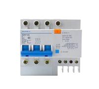 Disjoncteur Miniature domestique 3P + N/4P, capacité de rupture 4,5ka, interrupteur à air avec protecteur contre les fuites, DZ47LE-63(4P,63A)