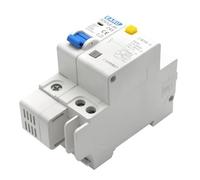 Disjoncteur Miniature domestique DZ47LE-63, interrupteur d'air 1P/2P/3P/4P avec protection contre les fuites, porte principale triphasée(2P,50A)