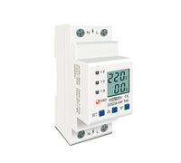 Disjoncteur Miniature Domestiques Rail DIN RÉGLABLE SUR LA TENSION DE PROTECTEUR DISPOSITIF PROTECTION LIMITE COURANT Voltmètre KWh 6 3A 80A 110V 230V(80A Bottom input)