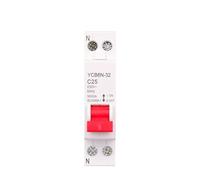 Disjoncteur miniature MCB 18mm TPN 1P+N 6A 10A 16A 20A 25A 32A Montage sur rail DIN Interrupteur d'air domestique miniature (16a)