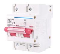 Disjoncteur Miniature Modulaire 2P DC 600V Solar Mini Circuit Breaker Battery Switch 125A 100A MCB for Photovoltaic PV System(80a)
