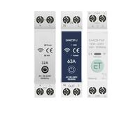 Disjoncteur Miniature Modulaire WiFi Smart Circuit Breaker MCB Timer 1P+N 63A Power Energy kWh Voltage Current Meter Protector Voice Remote Control Switch(20a,No Metering)