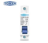 Disjoncteur miniature TOMZN DC MCB 6000A 1P 125V 3A 6A 10A 16A 20A 25A 32A 40A 50A 63A