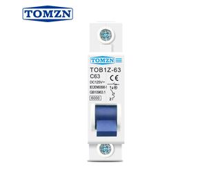 Disjoncteur miniature TOMZN DC MCB 6000A 1P 125V 3A 6A 10A 16A 20A 25A 32A 40A 50A 63A