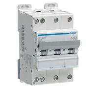 Hager Disjoncteur modulaire NFT810 3 pôles + neutre 10 A Courbe C 6–10 kA 3 modules