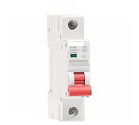 Disjoncteur monophasé Gym8 for rail DIN, 6 A, 10 A, 16 A, 20 A, 25 A, 32 A, 40 A, 50 A, 63 A, 220 V, courbe C, 2,5 A, 1 pôle, largeur 17,8 mm, 230/400, kA(50a)