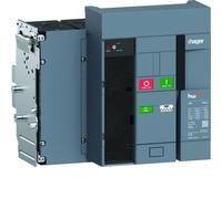 Disjoncteur Ouvert HW1 55kA 1600A 4P Débrochable sans chassis pour TU sentinel - HAGER HW1M416ZB