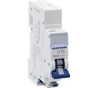 Disjoncteur PH+N 16A 4.5kA courbe C automatique - EUROHM - 20316