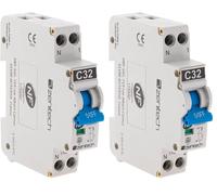 Disjoncteur PH/N - 32A NF - Zenitech (Lot de 2)