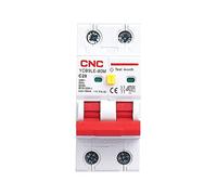 Disjoncteur Phase Différentiel,Disjoncteur Miniatu CNC 2P 4P 233V RCBO MCB 3courant de courant résiduel 0MA avec protection contre les fuites et sur la des(2,32 A)