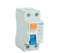 Disjoncteur Phase Différentiel,Disjoncteur Miniatu Différentiel Électromécanique RCCB 2P 16A-63A 230V 10-100 mA 6KA(2Pole 100mA,10A)