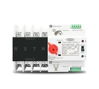 Disjoncteur Phase Différentiel,Disjoncteur Miniatu Rail din 4P 3 Phase 4 Ats for Pv Et Sélecteur de transfert automatique à double puissance et onduleur Dual Power ininterrompu 6 3A 100A 125A(100A)